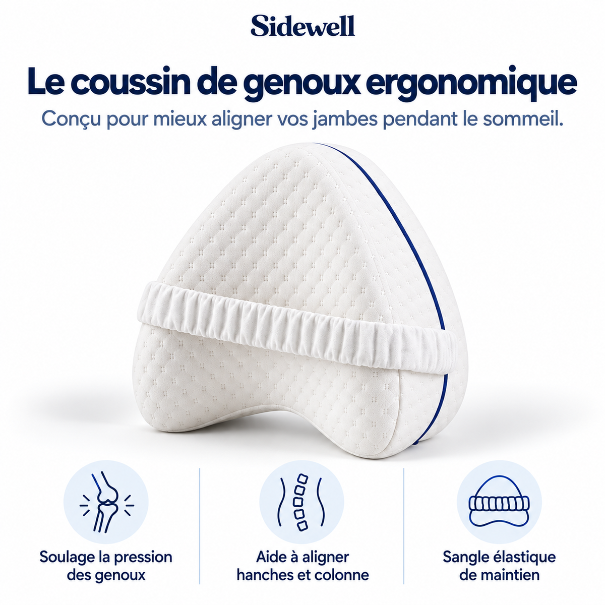 Coussin genoux Sidewell — le coussin de genoux ergonomique