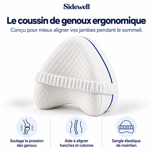 Coussin genoux Sidewell — le coussin de genoux ergonomique